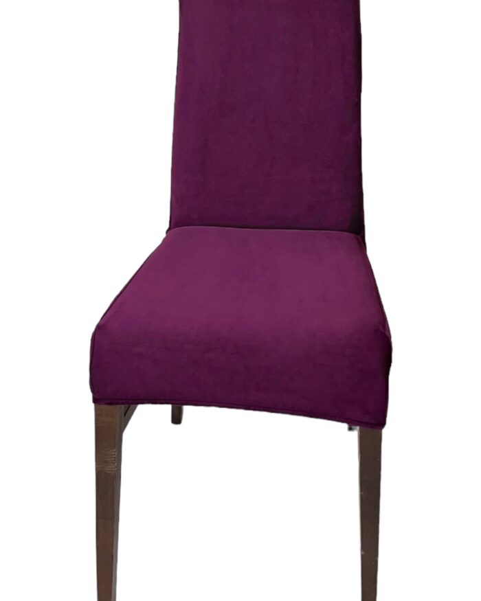 Mürdüm İtalyan Süet Sandalye Kılıfı