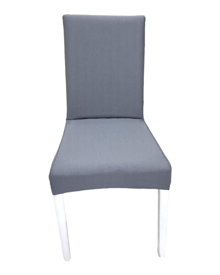 Koyu Gri Mikroline Sandalye Kılıfı