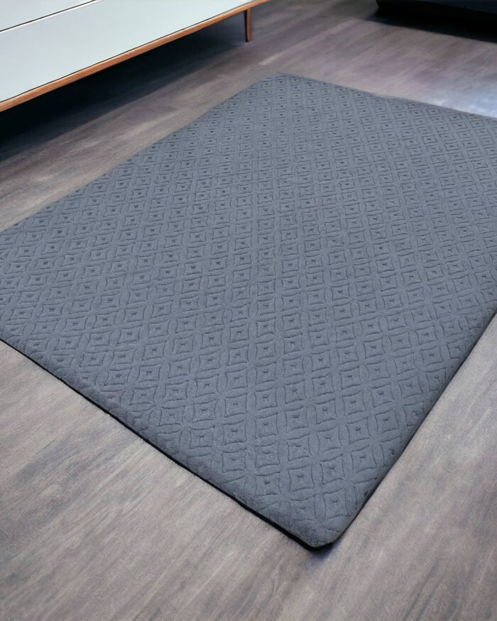 Koyu Gri Yakamoz Desen Welsoft Deluxe Halı Örtüsü