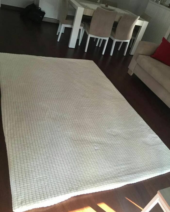 Krem Küp Halı Örtüsü