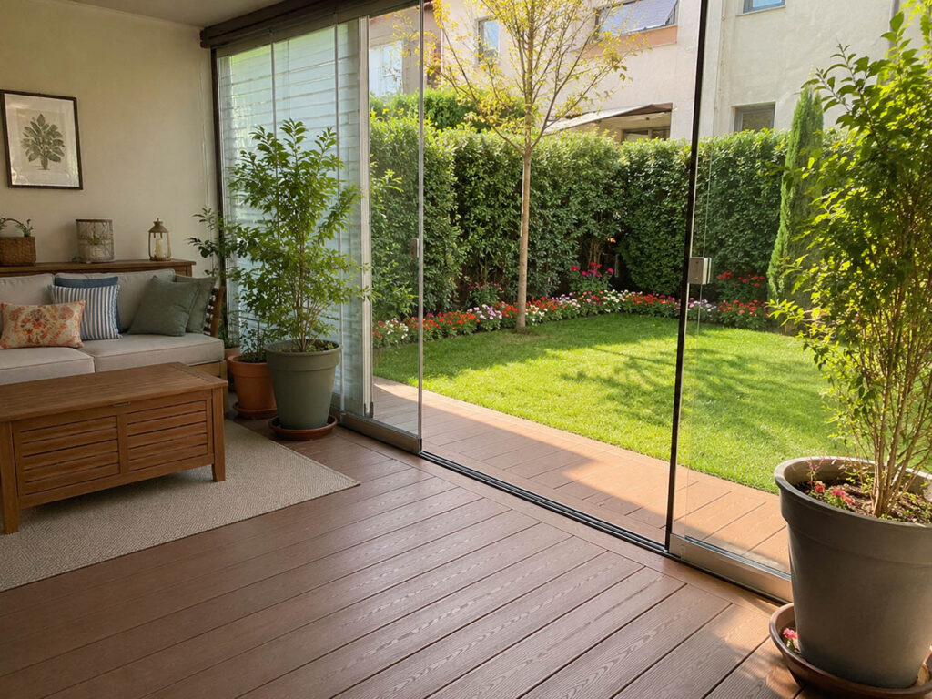 Bahçe Balkon Modelleri Zemin Kaplama ve Peyzaj