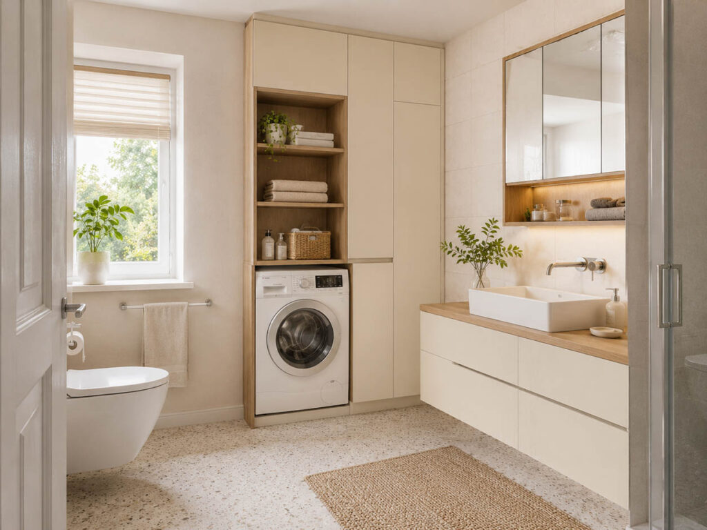 Modern Banyo Dolapları ile Renk ve Düzen Uyumu