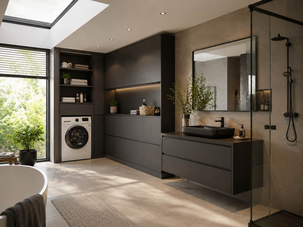 Modern Banyo Dolapları ile Renk ve Düzen Uyumu