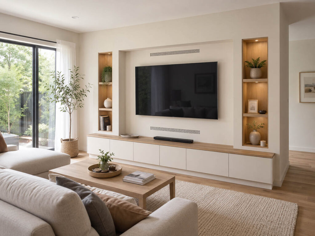 TV Ünitesi ve Kitaplık Alanlarında Niş Kullanımı