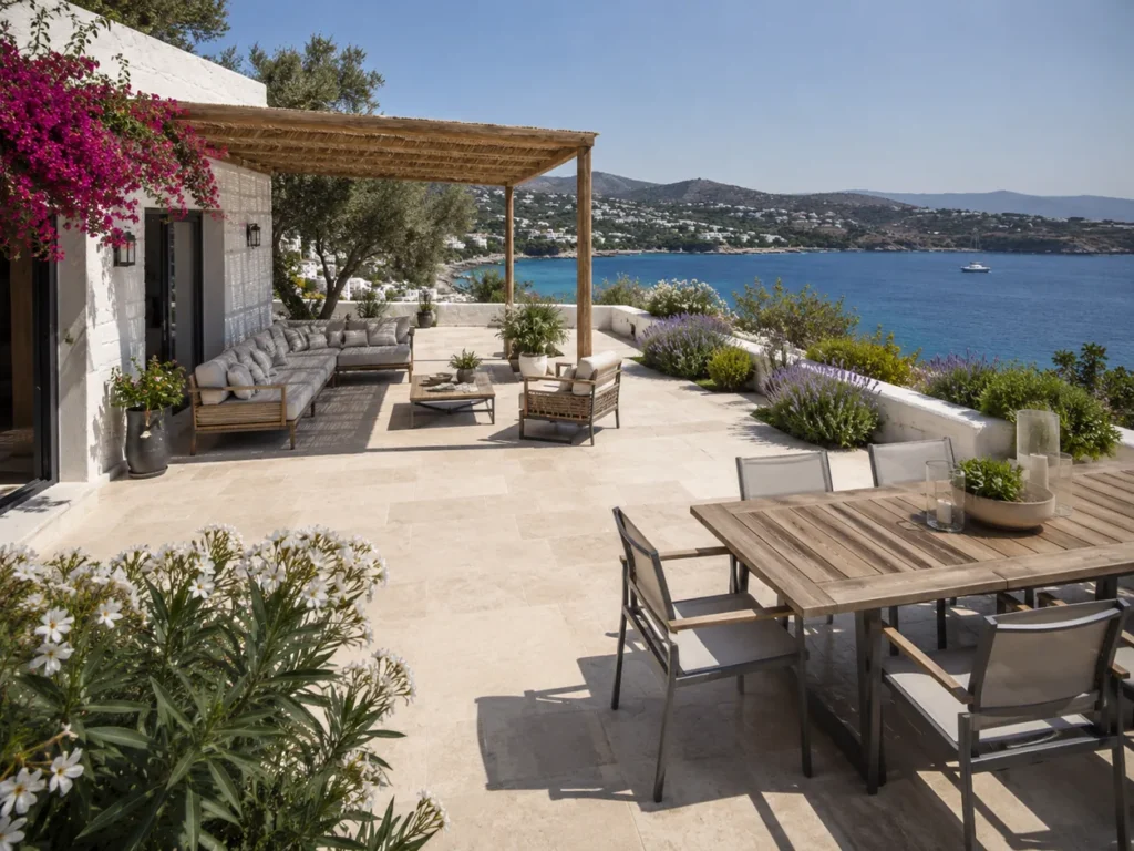 Açık Hava Yaşamına Uygun Bodrum Teras ve Bahçe Tasarımları