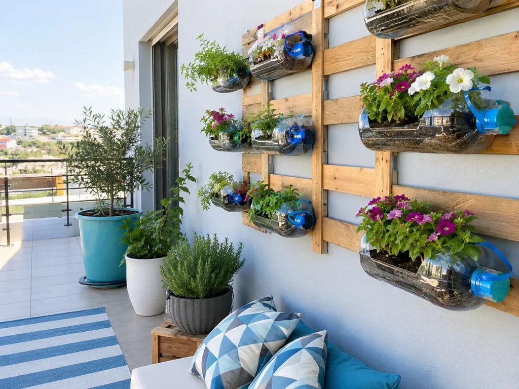 Atık Malzemelerle Balkon Duvar Süsleme Yöntemleri