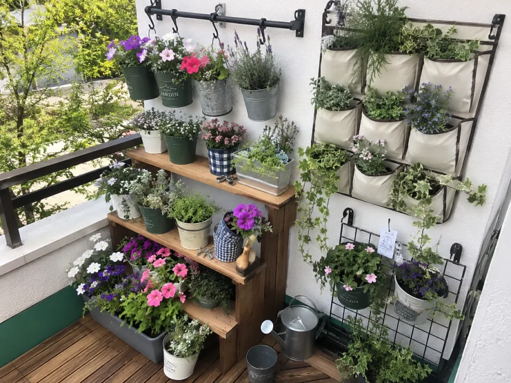 Balkon ve Bahçeler İçin Sarkaç ve Dikey Saksı Modelleri