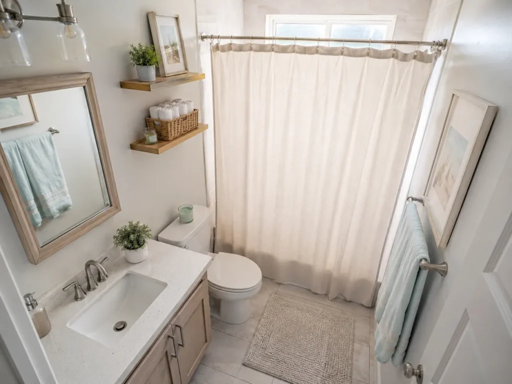 Banyo Dekorasyonunda Duş Perdesi Desen ve Renk Dengesi Nasıl Sağlanır?