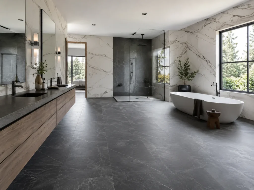 Banyo Genişliğine Göre Sıradışı Fayans Modelleri