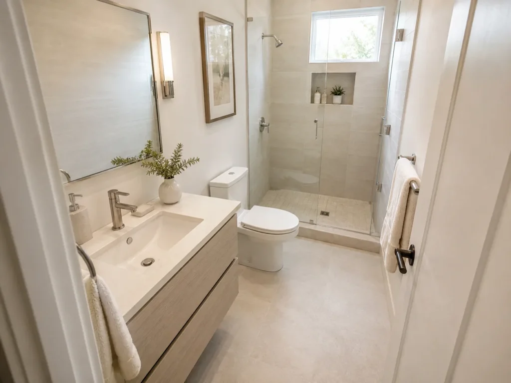 Banyo Genişliğine Göre Sıradışı Fayans Modelleri
