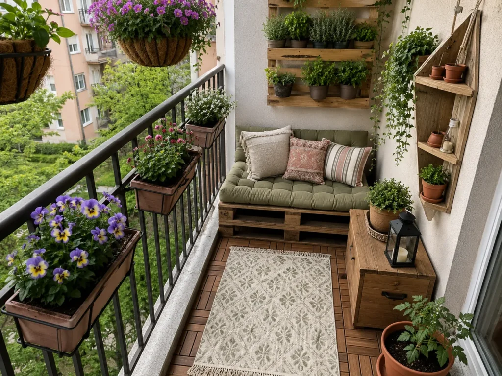 Dekoratif Balkon Aksesuarları ve Kendin Yap Fikirleri