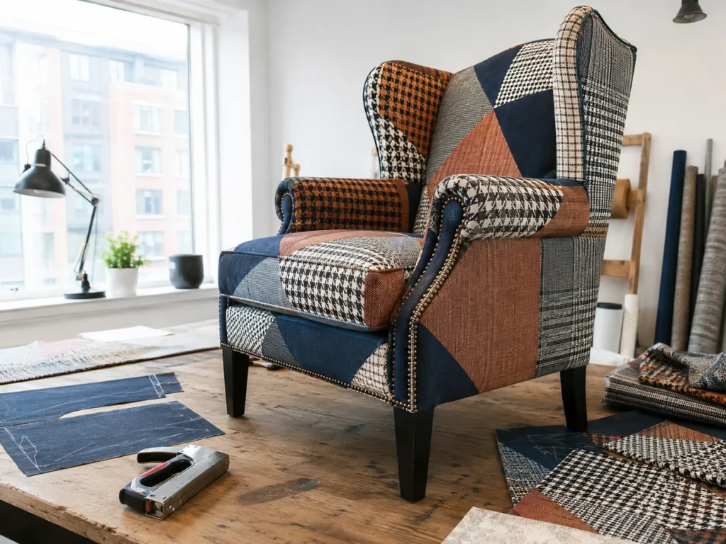 Patchwork ve Desenli Kumaşlarla Özgün Berjer Tasarımları
