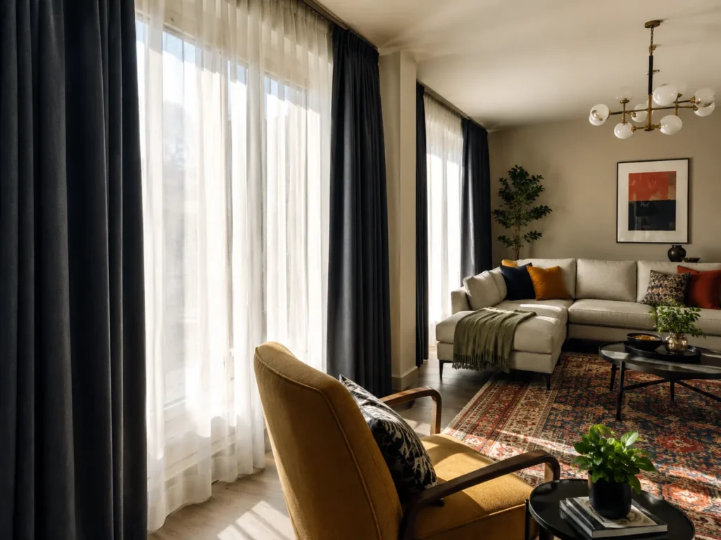 Salon Perdelerinde Renk ve Işık Dengesi