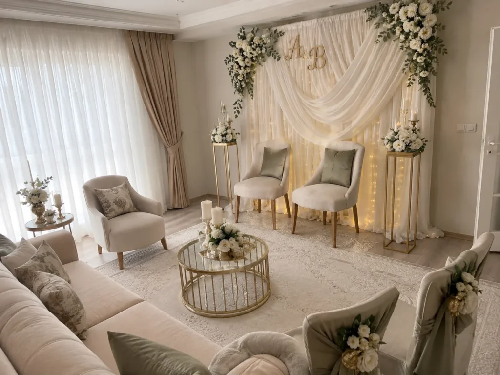 Salon ve Bahçede Nişan Dekorasyonu Nasıl Olmalı?